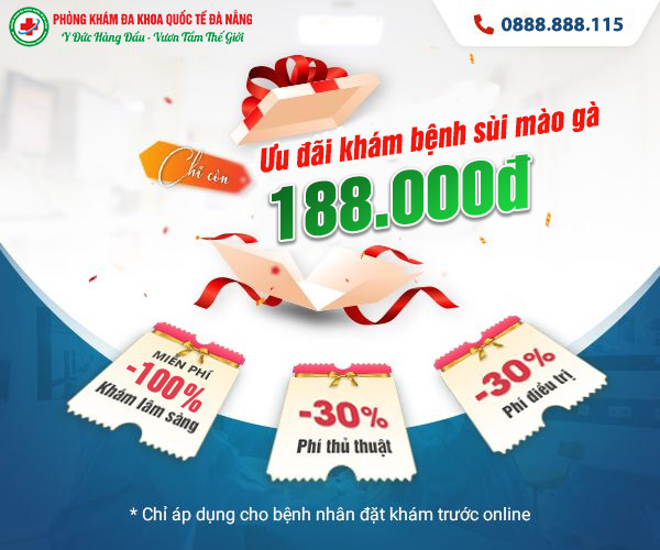 Gói khám sùi mào gà ở đà nẵng 188K